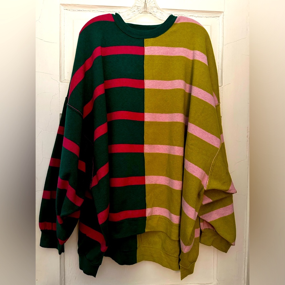 Free People Uptown Stripe pullover sweater